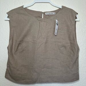 Abercrombie & Fitch Women's Tan Top Size XS